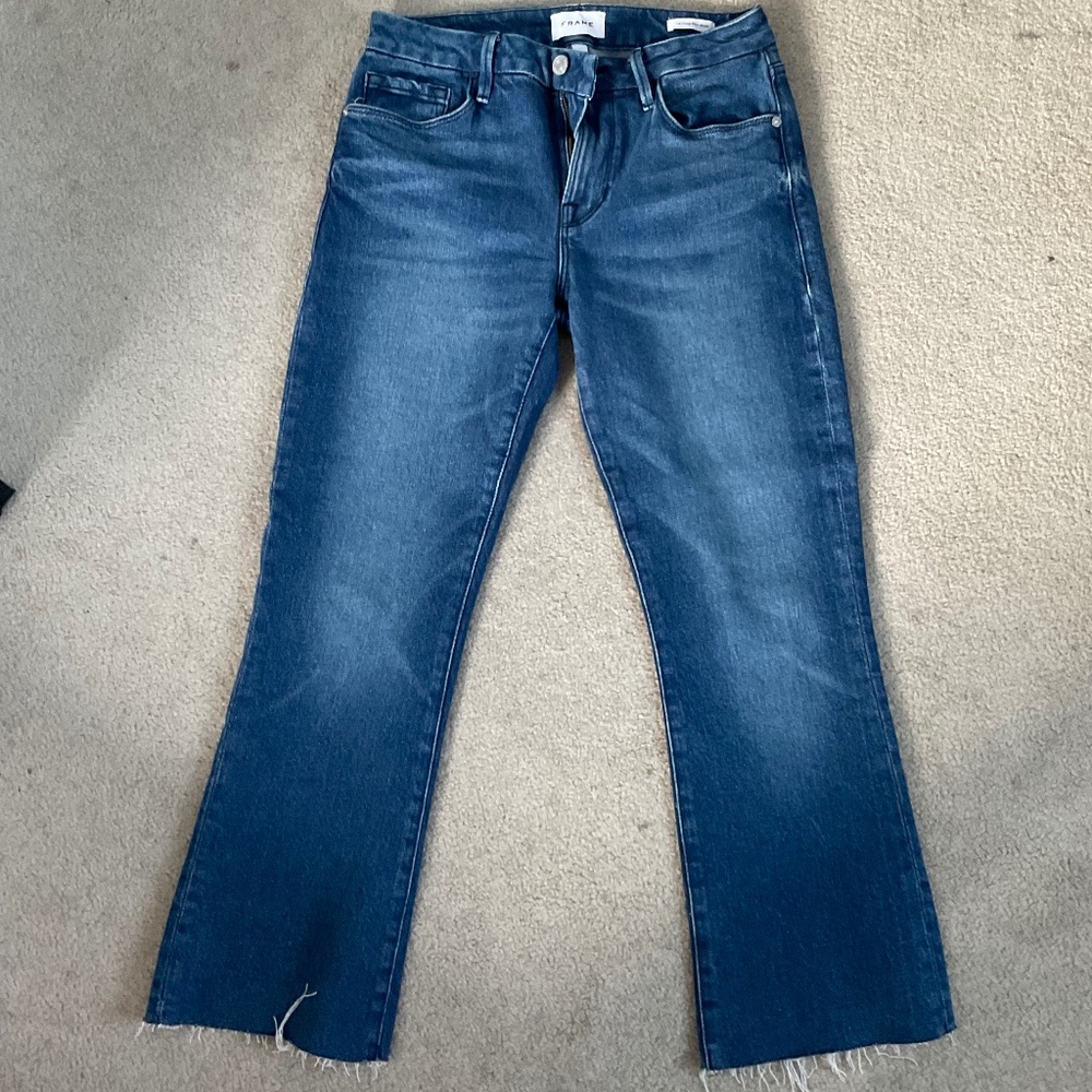 Frame Le‎ Crop Mini Boot Gusset Jeans. Size 27
